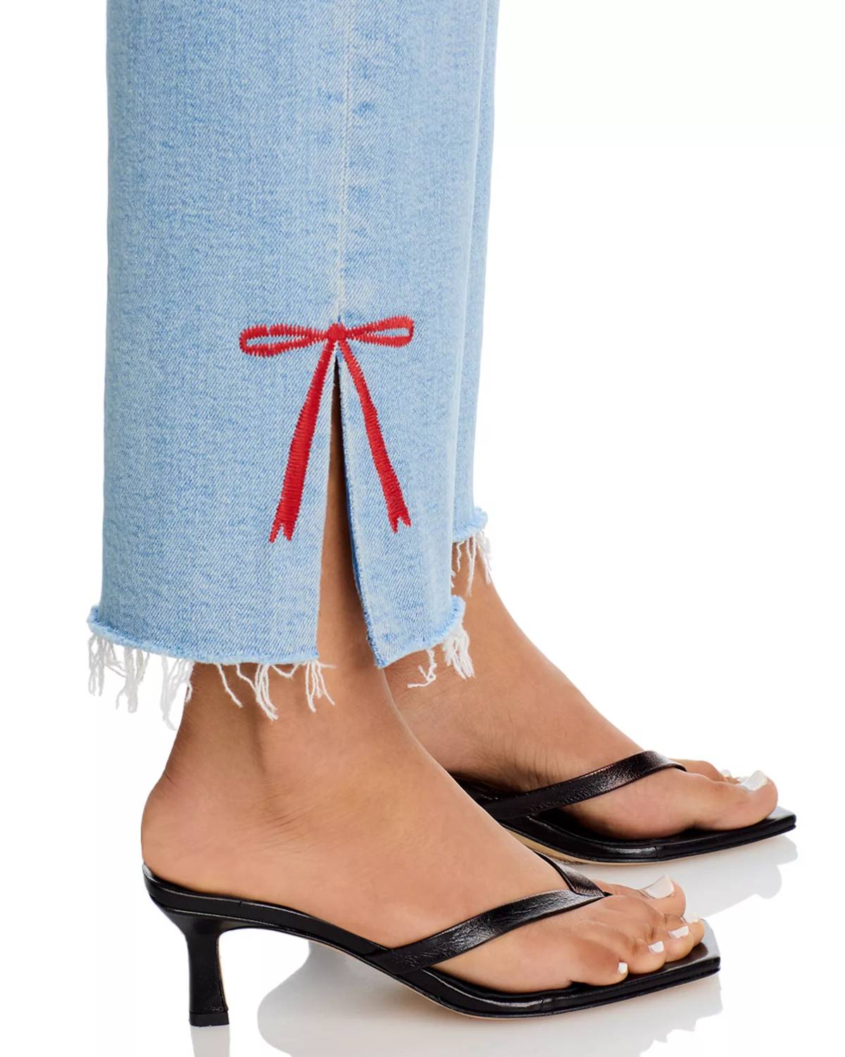 Mother - Rambler Zip Slice Hover Fray Jeans