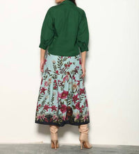maude vivante Ada Midi Skirt in opal mosaic - women's skirt - alternate view