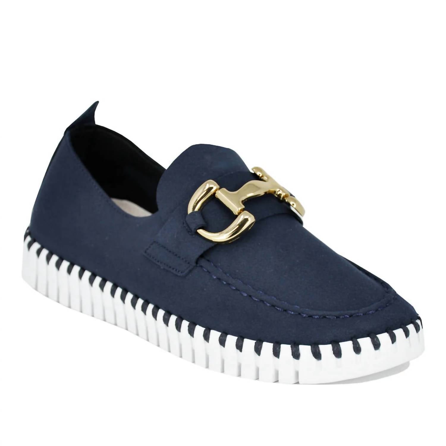 Ilse Jacobsen - Women's Suede Slip On Buckle Sneakers