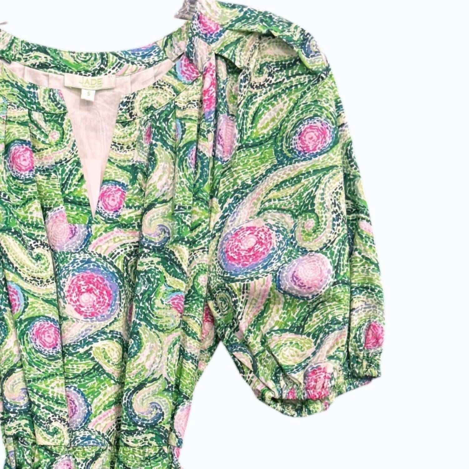 Jade - Puff Sleeve Tiered Dress