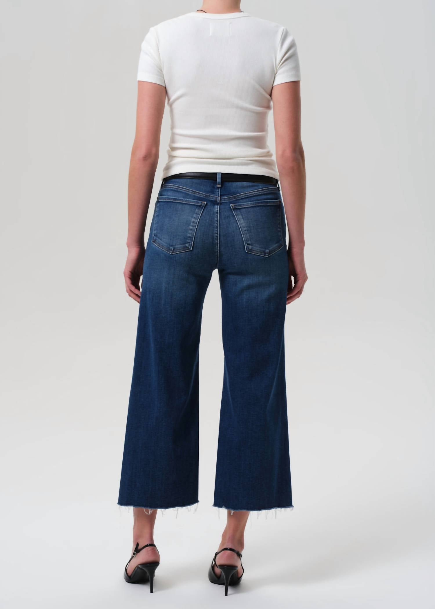 Citizens of Humanity Lyra Long Wide Jean in augusta - women's jeans - detail view