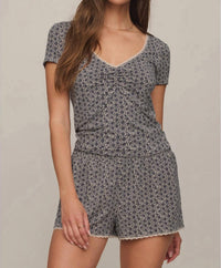 Z Supply - Floral Short Sleeve Top