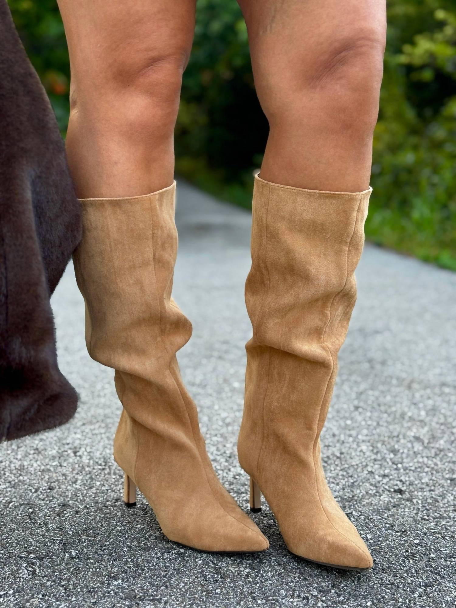 CCOCCI Women's Pisa Pointed Toe Kitten Heel Boot in beige - women's shoe - alternate view