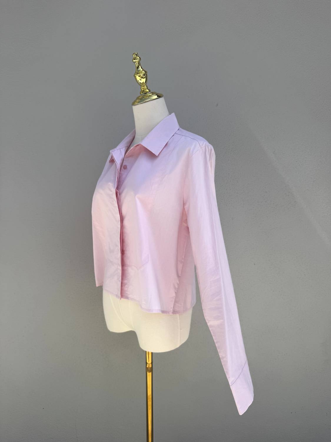 Cissa - Women's Bib Long Sleeve Button Down Shirt