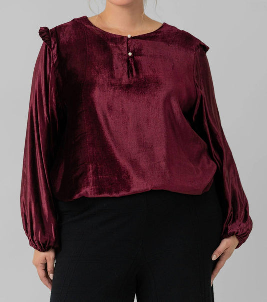 Emily Lovelock - Hazel Long Sleeve Top - Plus