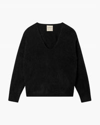 Jumper1234 - Cashmere Brushed Boxy V Neck Sweater