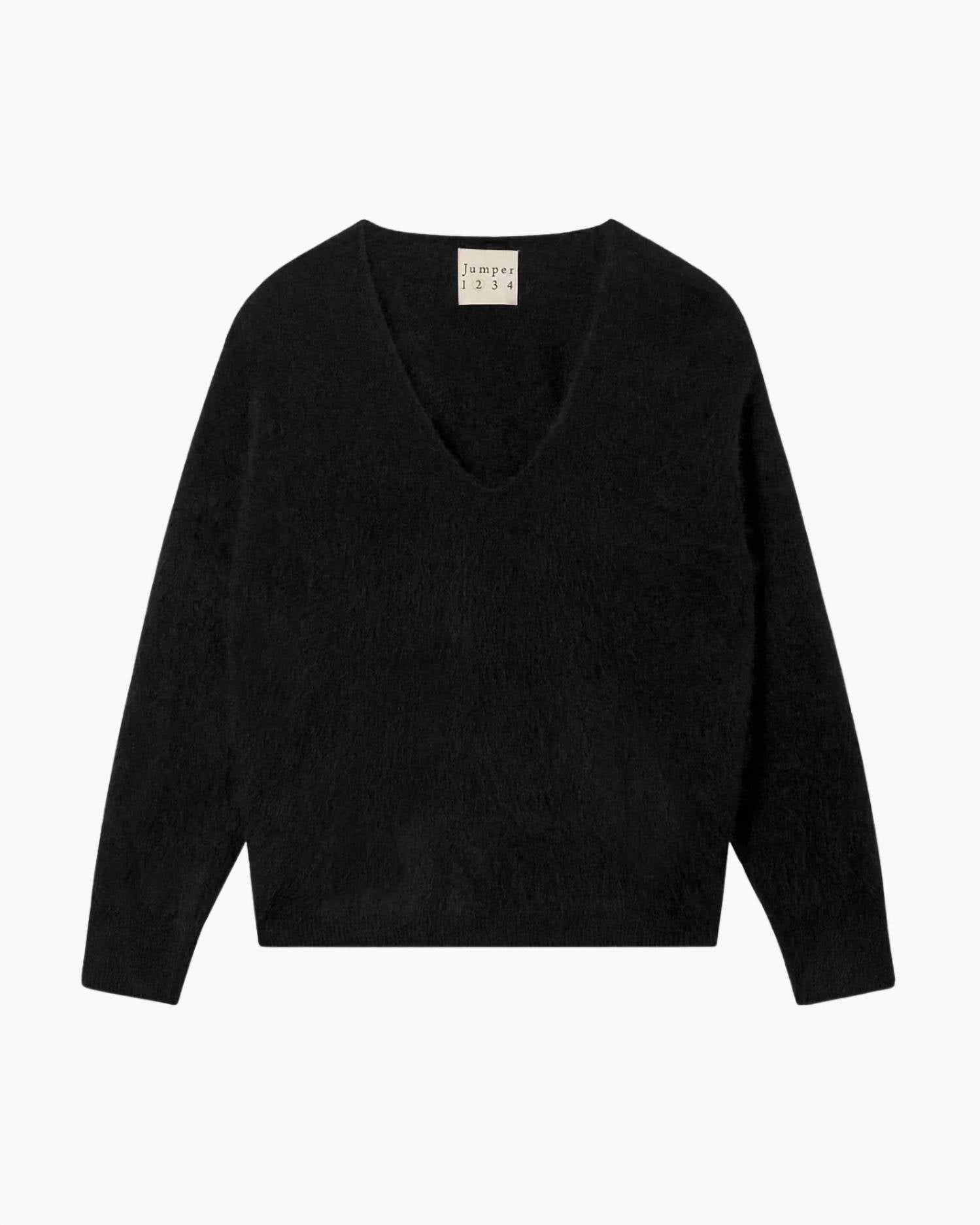 Jumper1234 - Cashmere Brushed Boxy V Neck Sweater
