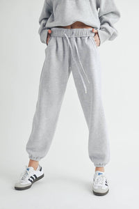 AEMI + CO Rani Joggers in heather gray - women's pants - view 4