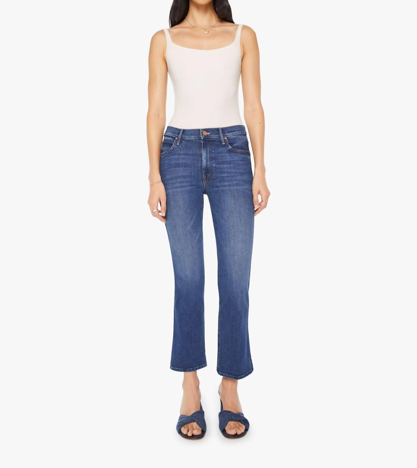 Mother - Mid Rise Smokin Double Flood Jeans