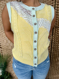 Pol - Sleeveless Sweater Top