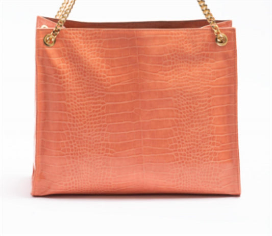 Noelle - Women's Faux Croc Tote