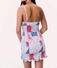 Loveshackfancy - Solier Patchwork Print Mini Dress