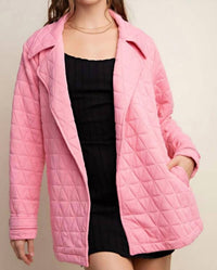 Kori - Quilted Jacket With Tie Waist