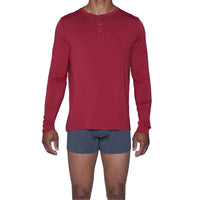 Wood - Luxe Cashmere Blend Henley Lounge Shirt