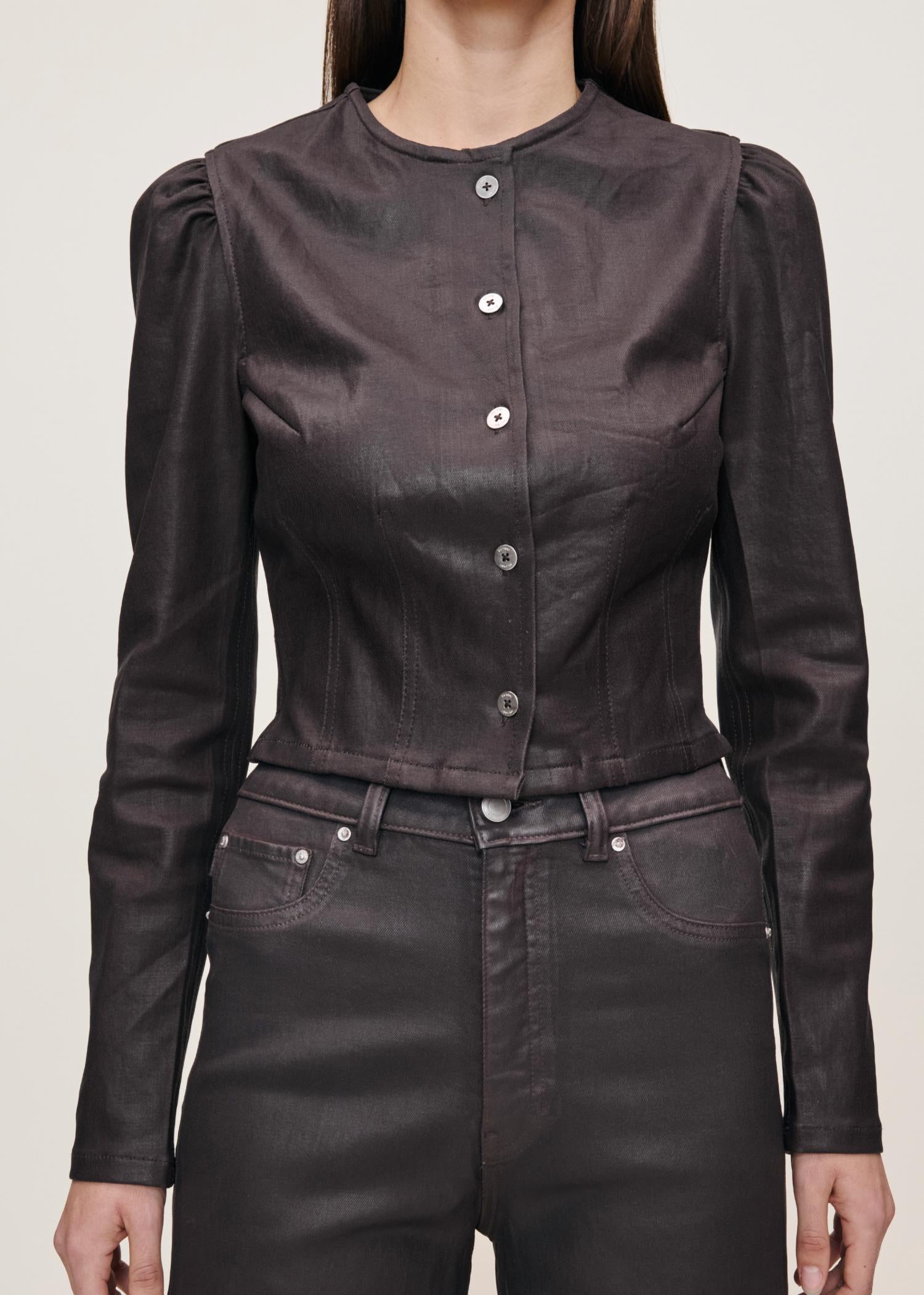 Dl1961 - Women'S - Sculpted Coated Denim Top