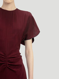 Victoria Beckham - Gathered Waist Midi Dress