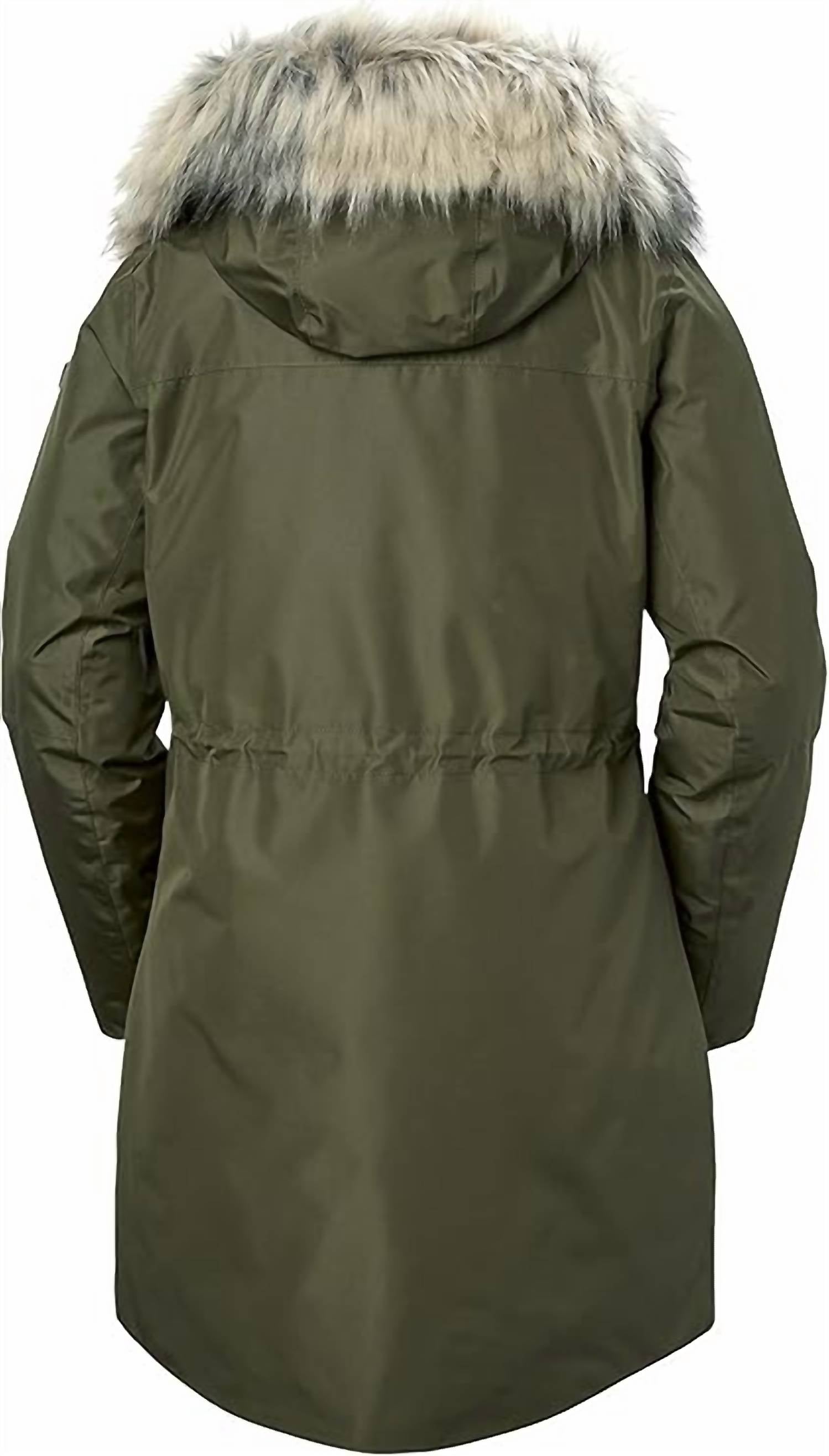 Helly Hansen Women's Senja Parka in utility green - women's jacket - alternate view