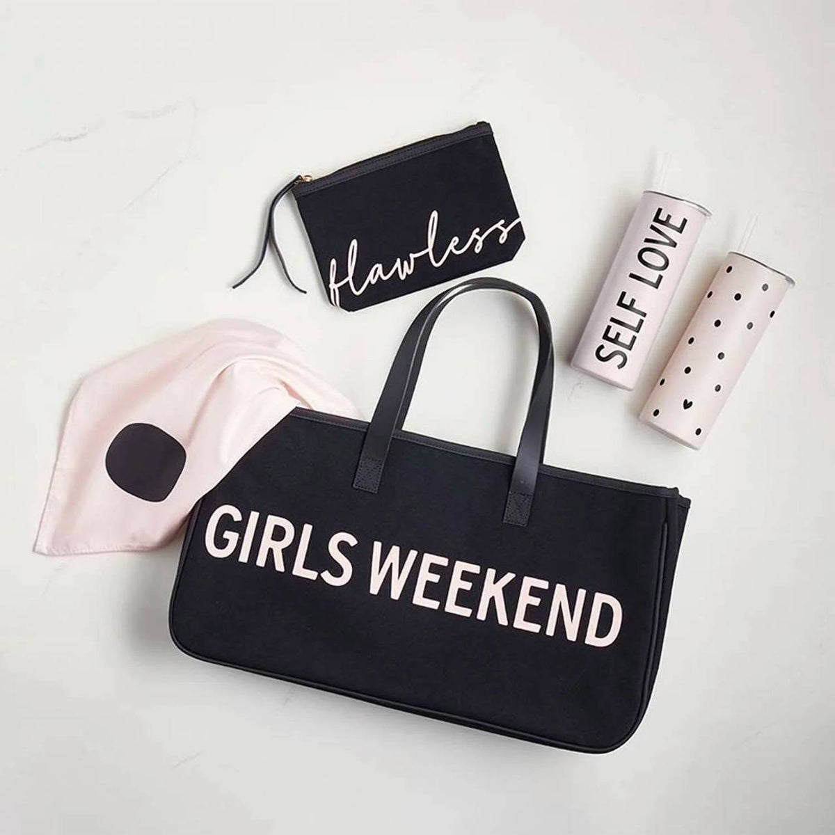 Bella Sleep + Spa - Women's Girls Weekend Canvas Tote Bag