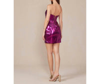 Nox Anabel - Jolie Metallic Strapless Homecoming Dress