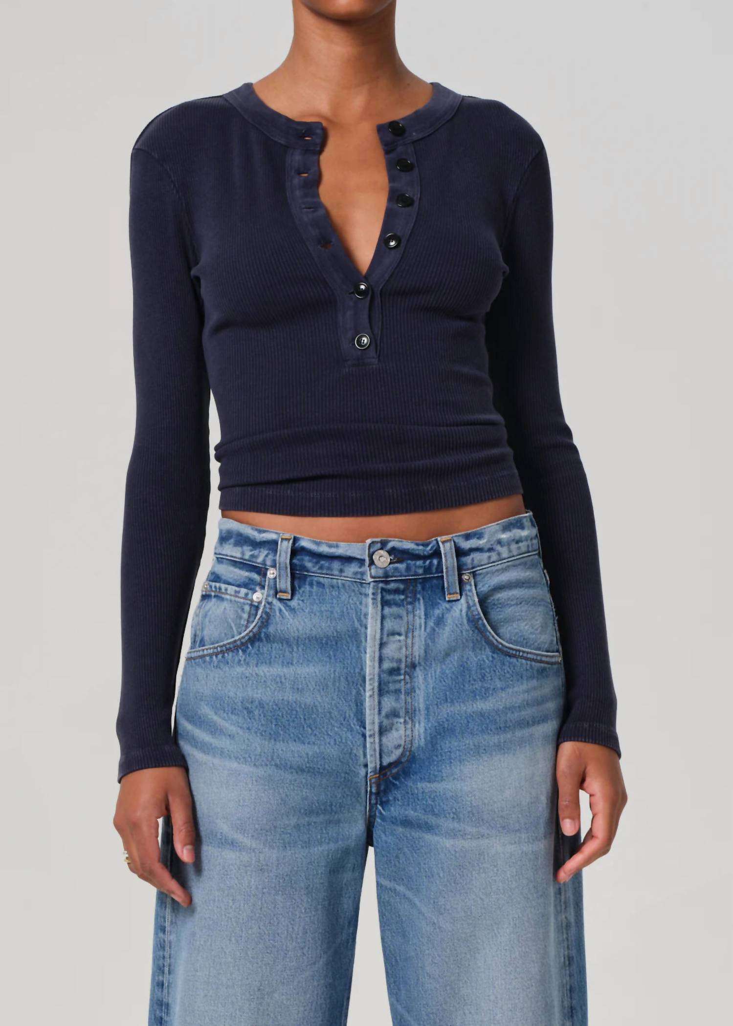 Citizens Of Humanity - Vara Henley Long Sleeve Top