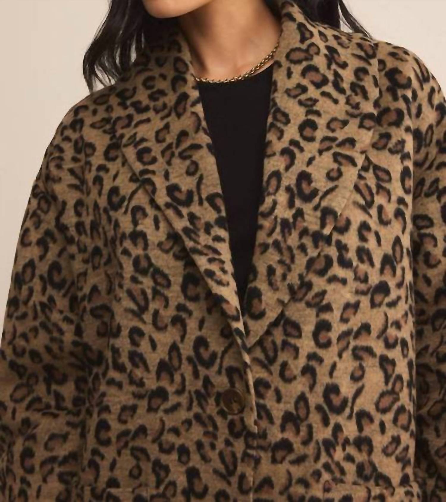 Z Supply Lennon Coat in brown - women's jacket - detail view