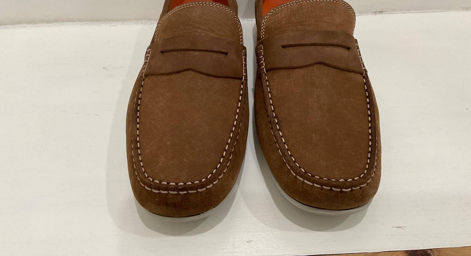 Martin Dingman - Men's Bermuda Water Repellent Nubuck Penny Loafer