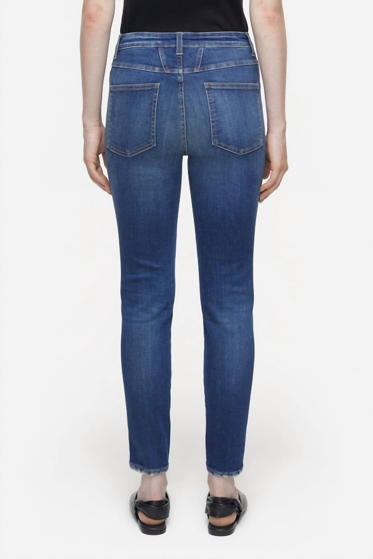 CLOSED Skinny Pusher Jeans in dark blue - women's jeans - detail view