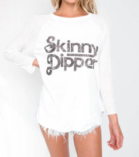 Wildfox - Skinny Dipper Rebel Raglan Sleeve Top