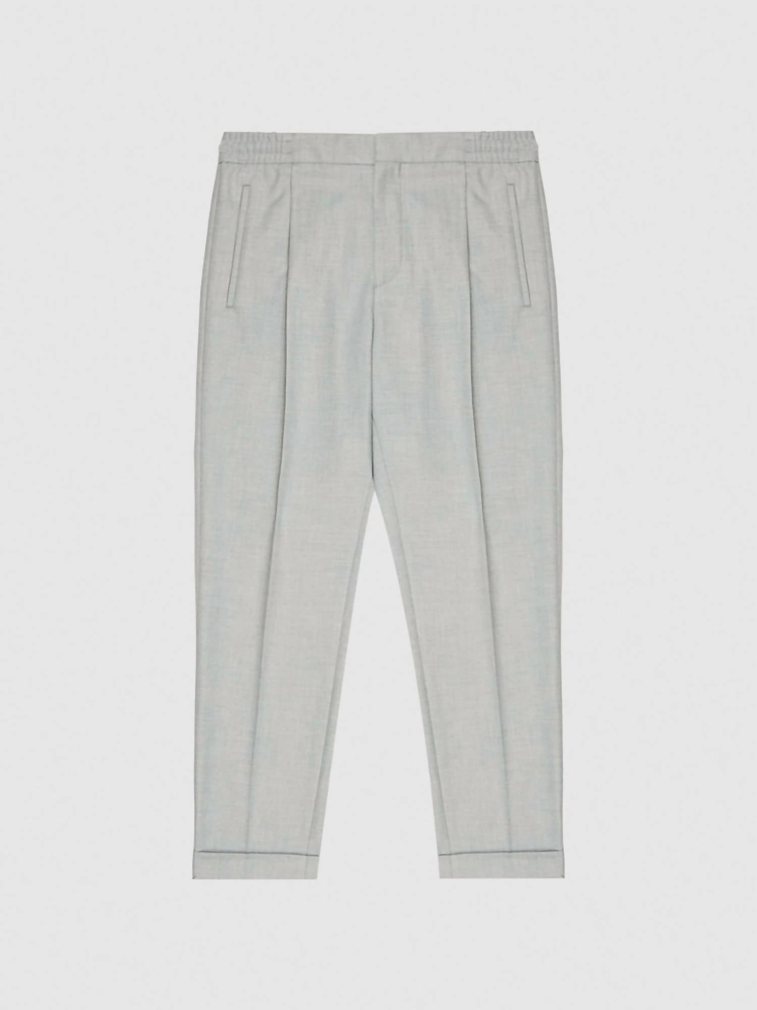 Reiss - Brighton Pleat Front Cuffed Trousers Slacks Pants