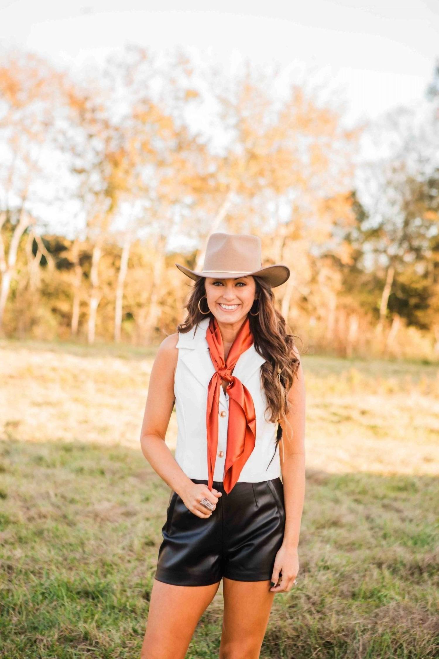 Blue B Sterling Crop Vest in white - women's shirt
