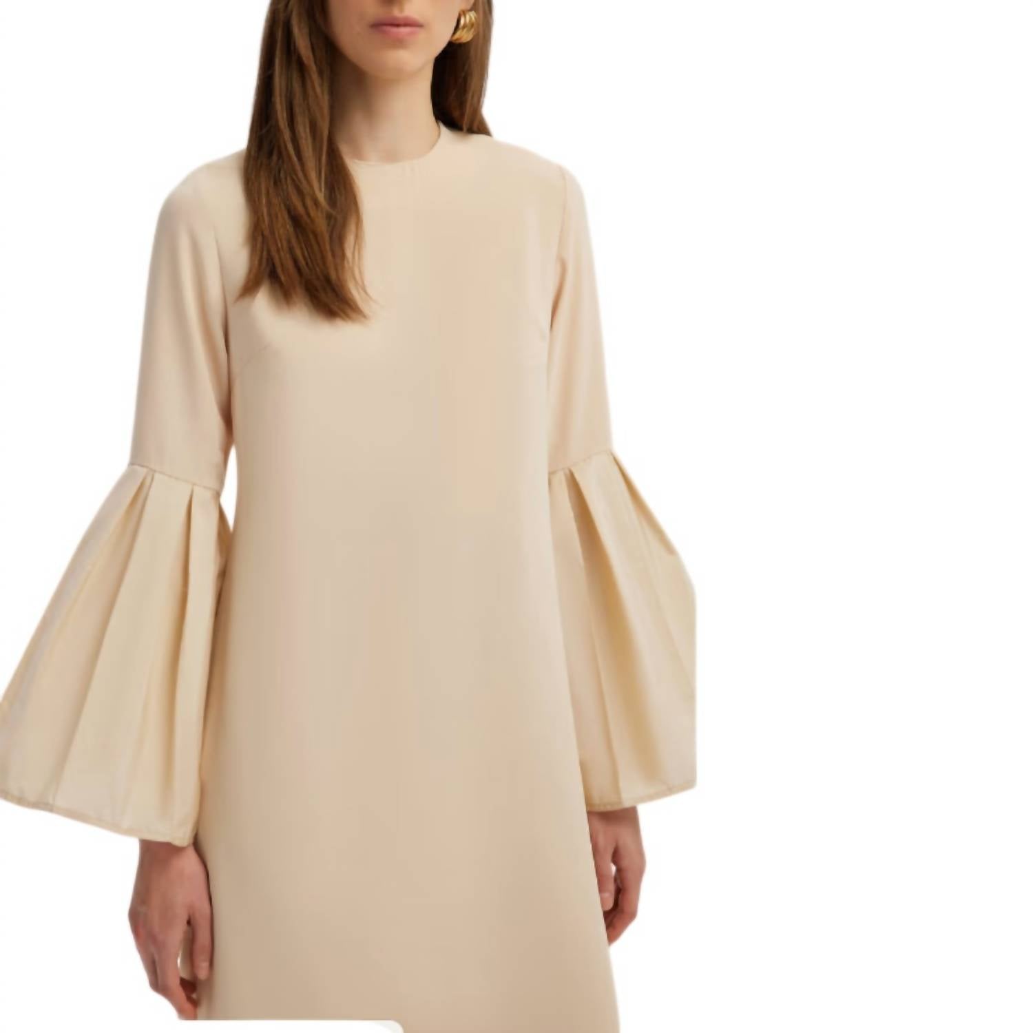 Touche Prive - Taffeta Sleeve Detailed Maxi Dress