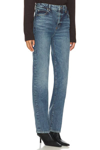 FRAME Ruler Straight Leg Jeans in halo - women's jeans - alternate view
