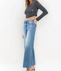 Vervet By Flying Monkey - Savannah Mid Rise Wide Leg Jeans