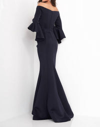 Jovani - Off-the-shoulder Evening Dress