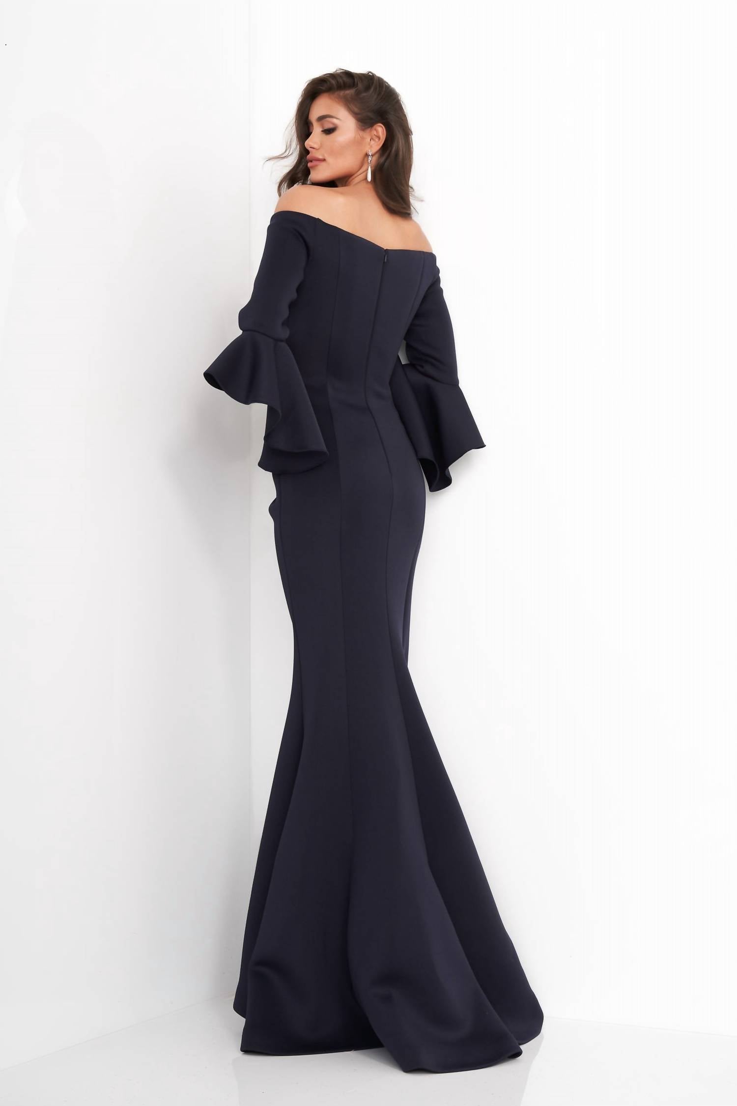 Jovani - Off-the-shoulder Evening Dress