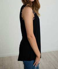 Shirley Stone - Leopard Sleeveless Tank Top