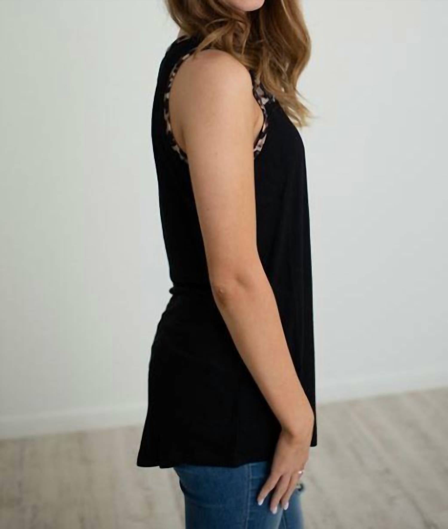 Shirley Stone - Leopard Sleeveless Tank Top