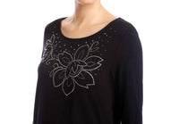 Karen Kane - Long Sleeve Embellished Shirttail Top