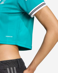 Adidas - Liverpool Football Jacquard V-neck Crop Top