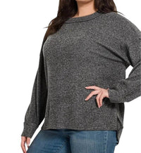 Zenana - Ribbed V Neck Sweater