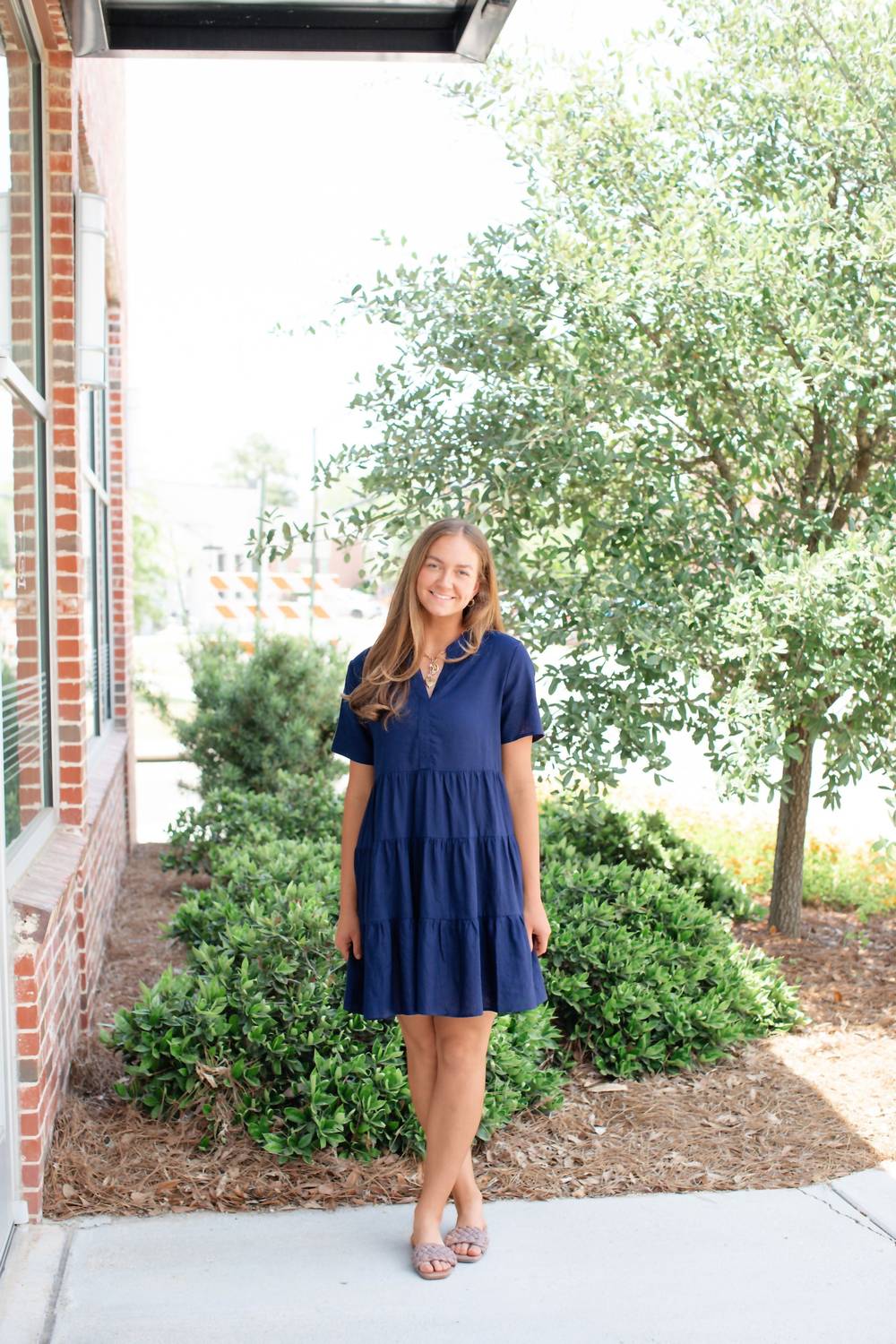 Charlie B - Women's Tiered Linen Dress