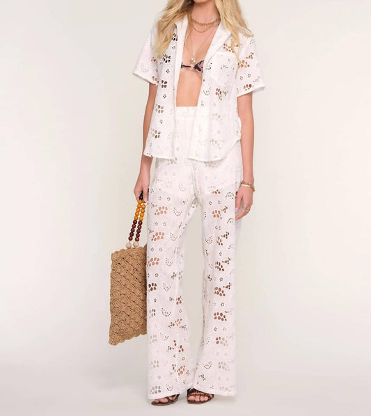 Heartloom - Rosie Eyelet Button Front Shirt