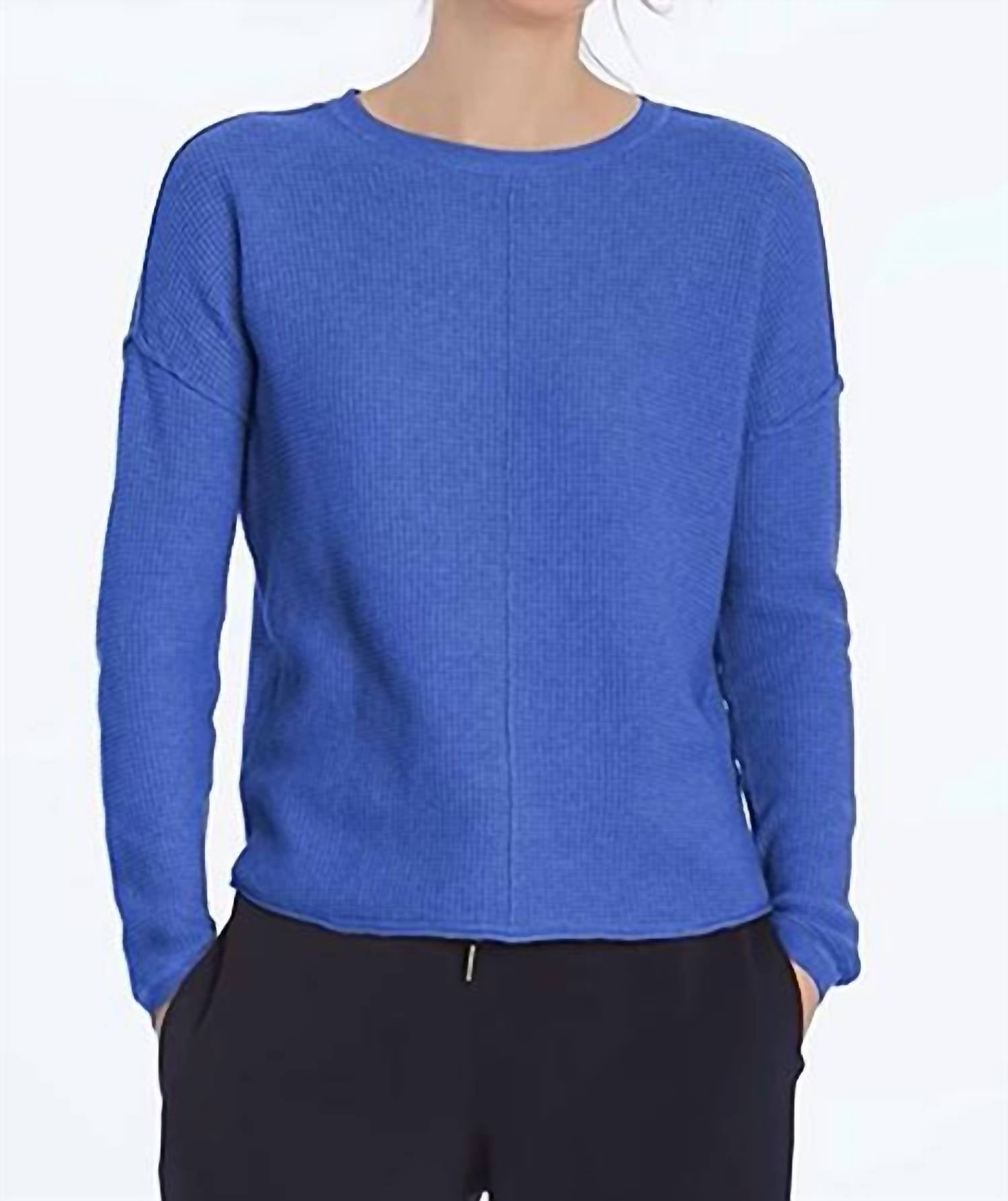 Elliott Lauren - Waffle Stitch Drop Shoulder Sweater
