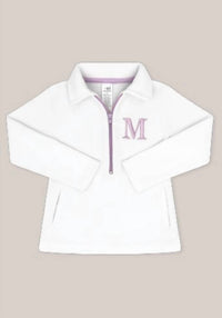 Set Athletics - Girls' Heather Half Zip Sweater