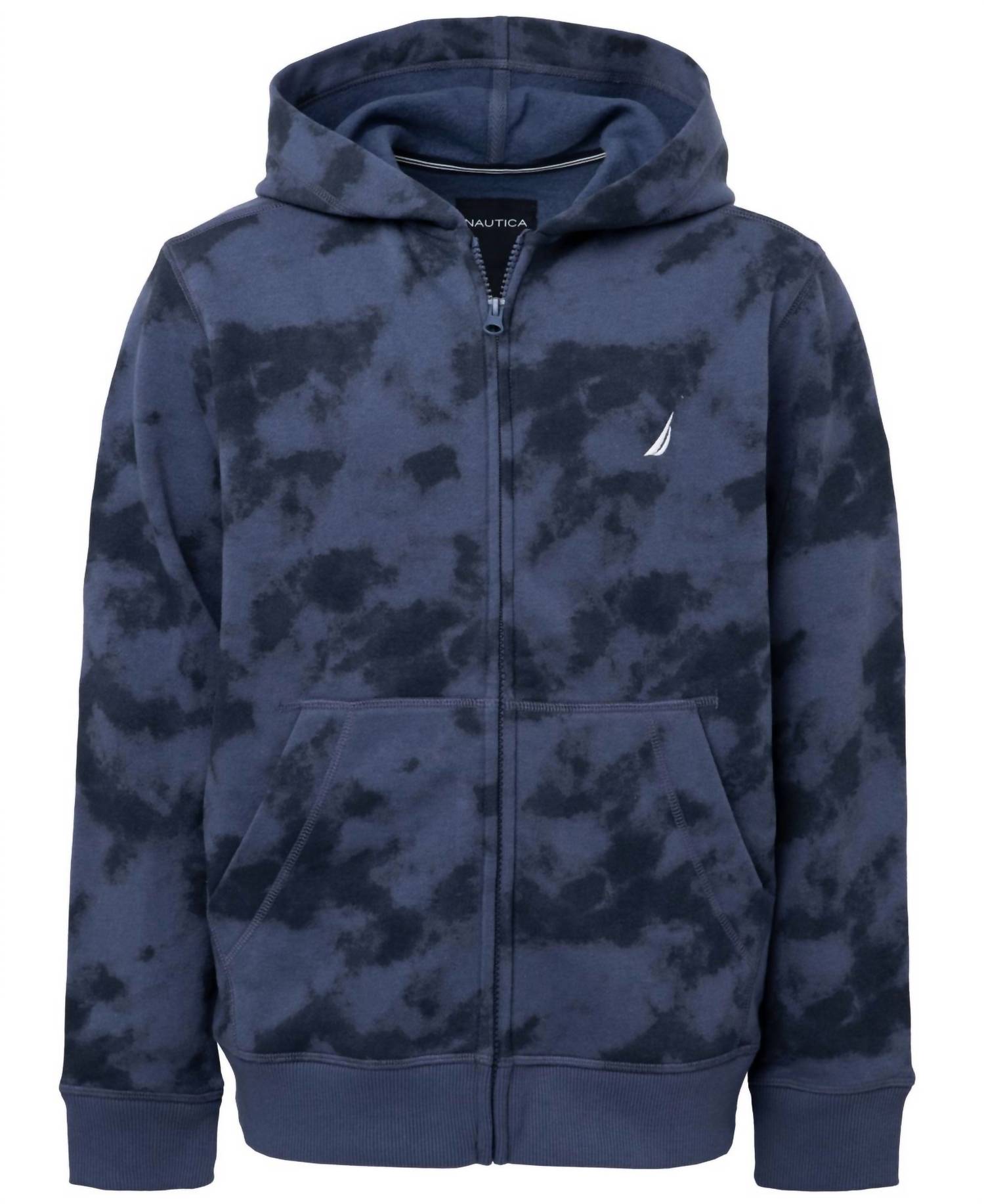 Nautica - Little Boys Full Zip Tie Dye Fleece Hoodie