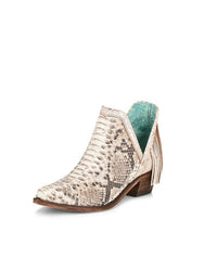 Corral - Women's Python Fringe Bootie