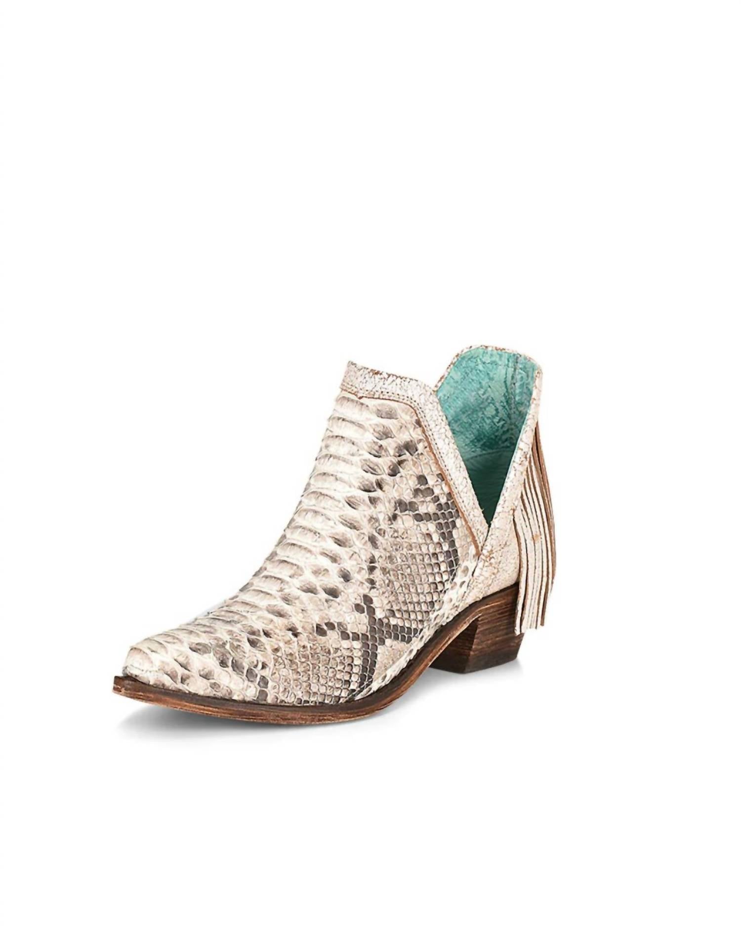 Corral - Women's Python Fringe Bootie