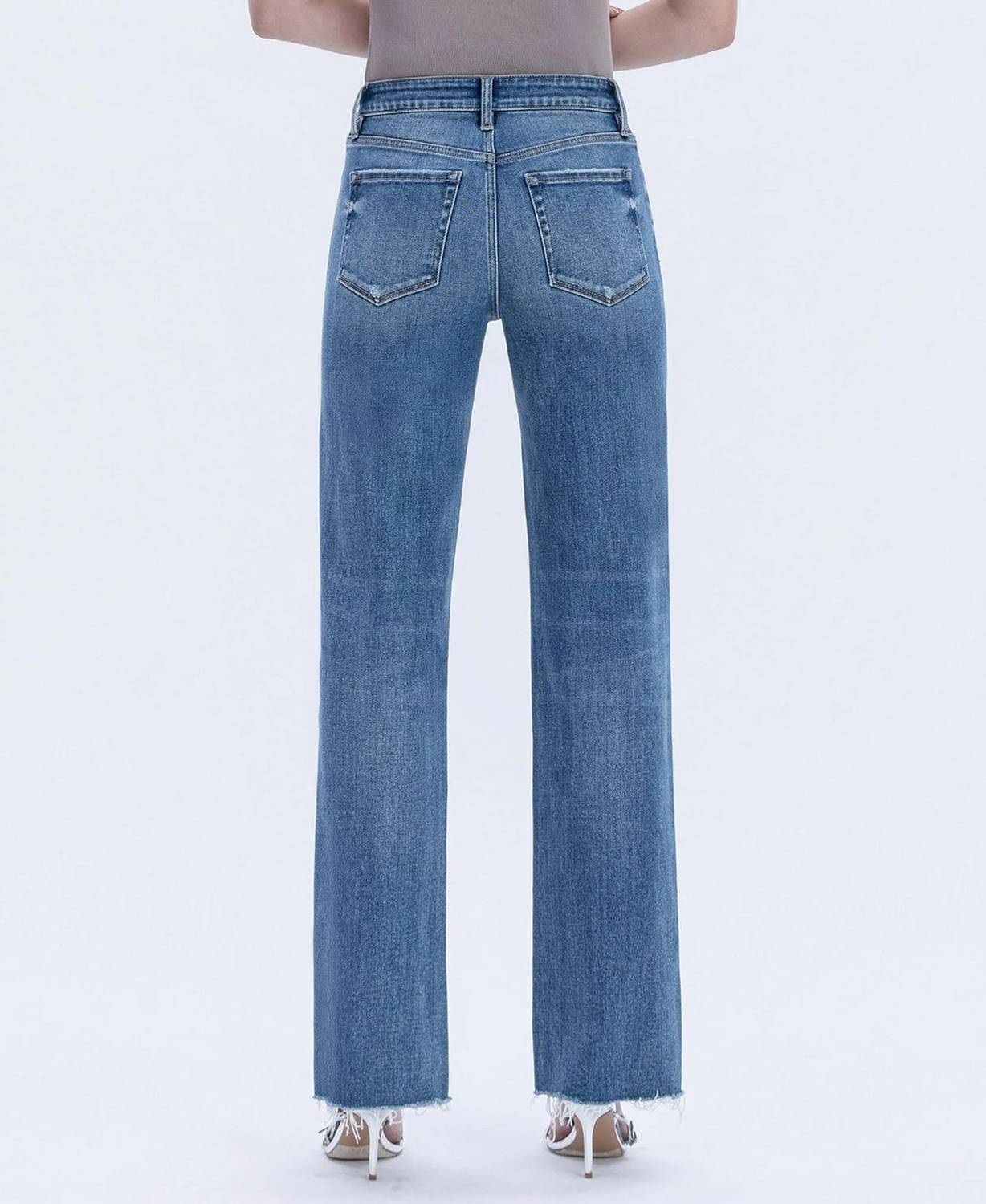 Flying Monkey - Cape May Hem Slim Wide Jeans