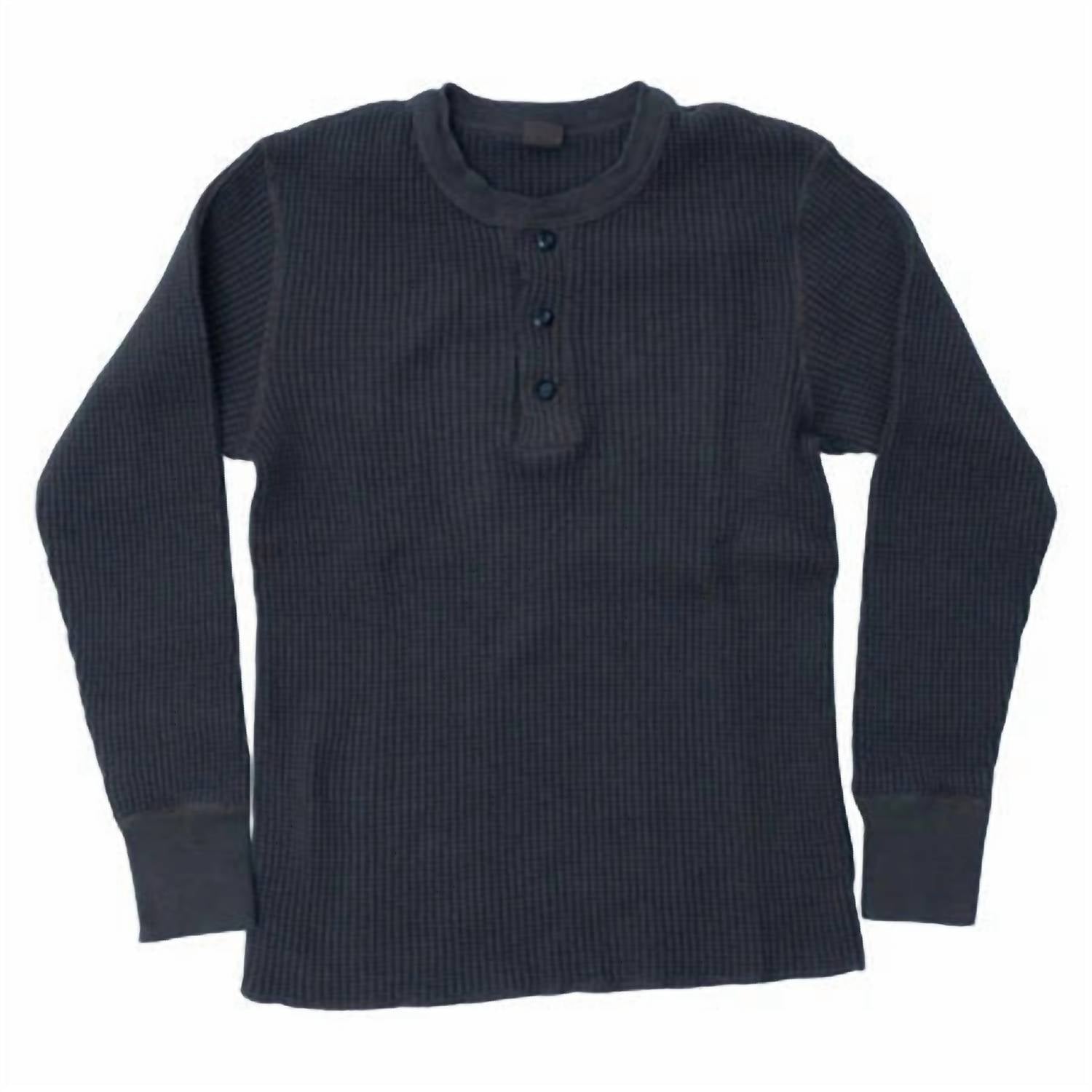 Ues Clothing Mfg. Co. - Men's Big Waffle Henley Neck Shirt