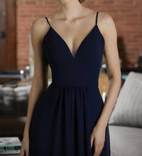 Morilee - Full Length Vneck Chiffon Bridesmaids Dress